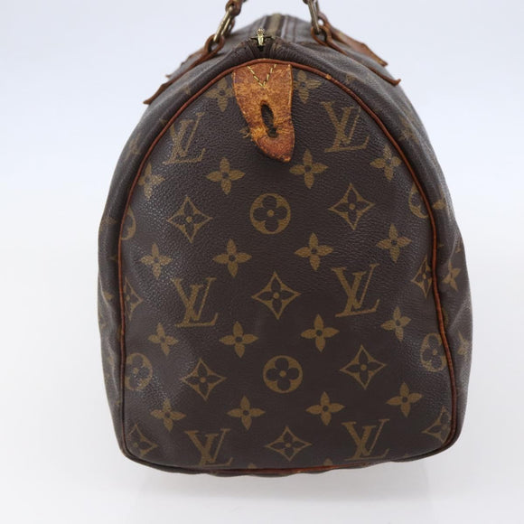 LOUIS VUITTON Monogram Speedy 30 Hand Bag M41526 LV Auth 150176