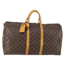 LOUIS VUITTON Monogram Keepall Bandouliere 55 Boston Bag M41414 LV Auth 150183-1
