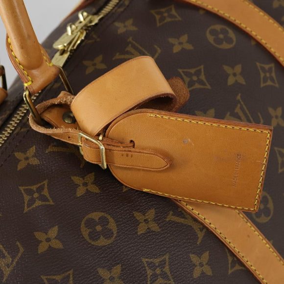 LOUIS VUITTON Monogram Keepall Bandouliere 55 Boston Bag M41414 LV Auth 150183