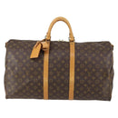 LOUIS VUITTON Monogram Keepall Bandouliere 55 Boston Bag M41414 LV Auth 150183-13