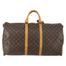 LOUIS VUITTON Monogram Keepall Bandouliere 55 Boston Bag M41414 LV Auth 150183-2