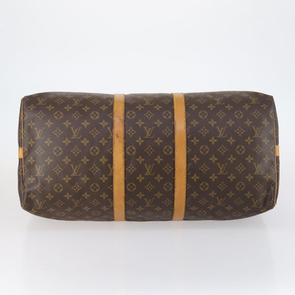 LOUIS VUITTON Monogram Keepall Bandouliere 55 Boston Bag M41414 LV Auth 150183