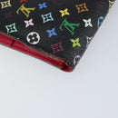 LOUIS VUITTON Multicolor Portefeuille Insolite Wallet Black M60271 Auth 150193-16