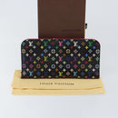 LOUIS VUITTON Multicolor Portefeuille Insolite Wallet Black M60271 Auth 150193-12