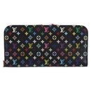 LOUIS VUITTON Multicolor Portefeuille Insolite Wallet Black M60271 Auth 150193-13