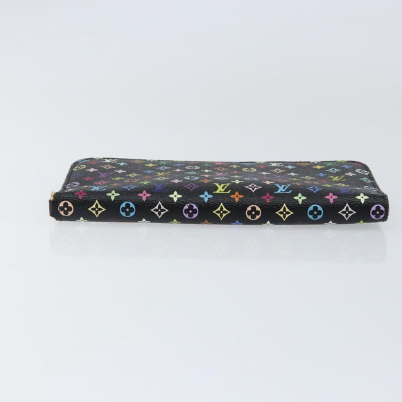 LOUIS VUITTON Multicolor Portefeuille Insolite Wallet Black M60271 Auth 150193