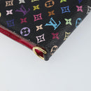 LOUIS VUITTON Multicolor Portefeuille Insolite Wallet Black M60271 Auth 150193-14