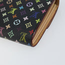 LOUIS VUITTON Multicolor Pochette Porte Monnaie Credit Black M60005 Auth 150194-15