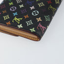 LOUIS VUITTON Multicolor Pochette Porte Monnaie Credit Black M60005 Auth 150194-16