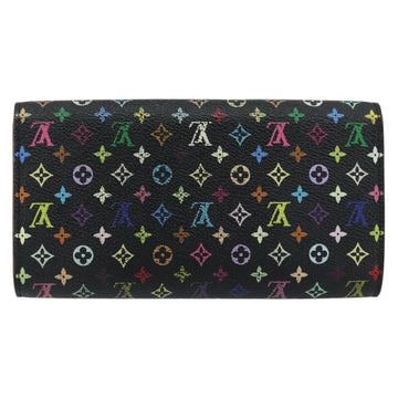 LOUIS VUITTON Multicolor Pochette Porte Monnaie Credit Black M60005 Auth 150194 - 0