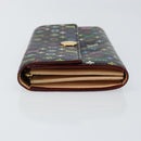LOUIS VUITTON Multicolor Pochette Porte Monnaie Credit Black M60005 Auth 150194-4
