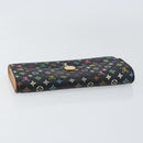 LOUIS VUITTON Multicolor Pochette Porte Monnaie Credit Black M60005 Auth 150194-5