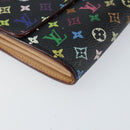 LOUIS VUITTON Multicolor Pochette Porte Monnaie Credit Black M60005 Auth 150194-14