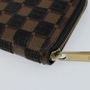 LOUIS VUITTON Damie Payette Zippy Wallet Long Wallet Black N63174 LV Auth 150195-16