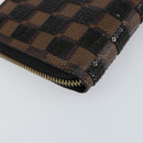LOUIS VUITTON Damie Payette Zippy Wallet Long Wallet Black N63174 LV Auth 150195-17