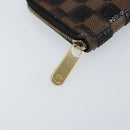LOUIS VUITTON Damie Payette Zippy Wallet Long Wallet Black N63174 LV Auth 150195-7