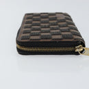 LOUIS VUITTON Damie Payette Zippy Wallet Long Wallet Black N63174 LV Auth 150195-4