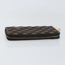 LOUIS VUITTON Damie Payette Zippy Wallet Long Wallet Black N63174 LV Auth 150195-5