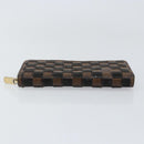 LOUIS VUITTON Damie Payette Zippy Wallet Long Wallet Black N63174 LV Auth 150195-6