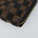 LOUIS VUITTON Damie Payette Zippy Wallet Long Wallet Black N63174 LV Auth 150195-14