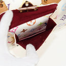 LOUIS VUITTON Monogram Multicolor Speedy 30 Hand Bag White M92643 Auth 150196V-22