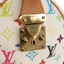 LOUIS VUITTON Monogram Multicolor Speedy 30 Hand Bag White M92643 Auth 150196V-23