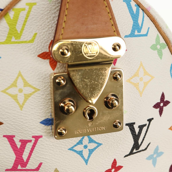 LOUIS VUITTON Monogram Multicolor Speedy 30 Hand Bag White M92643 Auth 150196V