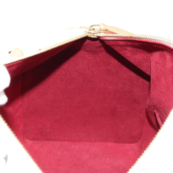 LOUIS VUITTON Monogram Multicolor Speedy 30 Hand Bag White M92643 Auth 150196V