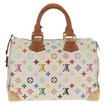 LOUIS VUITTON Monogram Multicolor Speedy 30 Hand Bag White M92643 Auth 150196V - 0