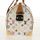 LOUIS VUITTON Monogram Multicolor Speedy 30 Hand Bag White M92643 Auth 150196V-3