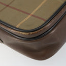 Burberrys Nova Check Shoulder Bag Canvas Beige Gold Auth 150198-11