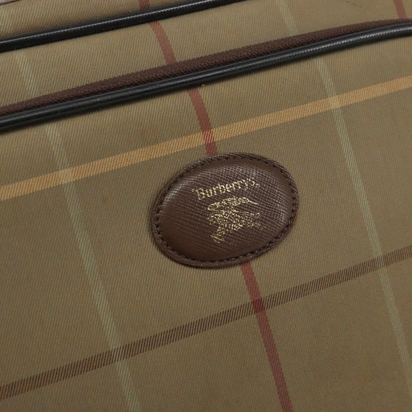Burberrys Nova Check Shoulder Bag Canvas Beige Gold Auth 150198