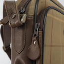 Burberrys Nova Check Shoulder Bag Canvas Beige Gold Auth 150198-15