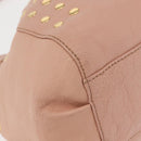 BURBERRY Blue Label Shoulder Bag Leather Pink Gold Auth 150199-9