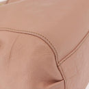 BURBERRY Blue Label Shoulder Bag Leather Pink Gold Auth 150199-15