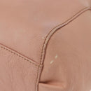 BURBERRY Blue Label Shoulder Bag Leather Pink Gold Auth 150199-16