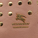 BURBERRY Blue Label Shoulder Bag Leather Pink Gold Auth 150199-10