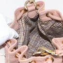BURBERRY Blue Label Shoulder Bag Leather Pink Gold Auth 150199-18