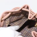 BURBERRY Blue Label Shoulder Bag Leather Pink Gold Auth 150199-19