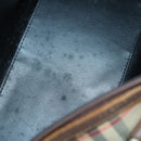 Burberrys Nova Check Boston Bag Canvas Leather 3 Set Beige Red Auth 150204-15