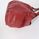 Burberrys Nova Check Boston Bag Canvas Leather 3 Set Beige Red Auth 150204-4