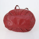 Burberrys Nova Check Boston Bag Canvas Leather 3 Set Beige Red Auth 150204-7