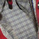 Burberrys Nova Check Boston Bag Canvas Leather 3 Set Beige Red Auth 150204-8