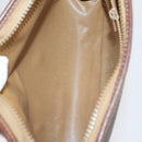 CELINE Macadam Canvas Clutch Bag PVC Leather 2 Set Brown Beige Auth 150205-13