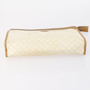 CELINE Macadam Canvas Clutch Bag PVC Leather 2 Set Brown Beige Auth 150205-4