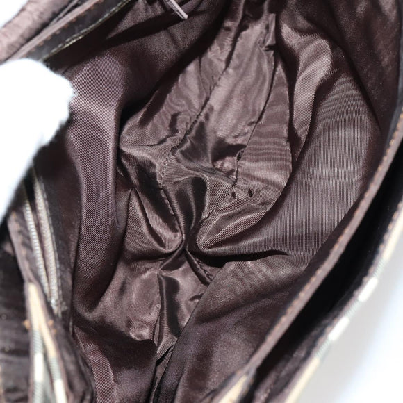 Burberrys Nova Check Shoulder Bag Canvas Leather 3 Set Beige Auth 150206