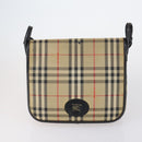 Burberrys Nova Check Shoulder Bag Canvas Leather 3 Set Beige Auth 150206-2