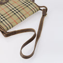 Burberrys Nova Check Shoulder Bag Canvas Leather 3 Set Beige Auth 150206-20