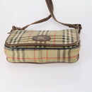 Burberrys Nova Check Shoulder Bag Canvas Leather 3 Set Beige Auth 150206-22
