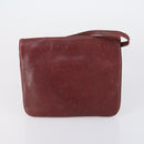 CARTIER Hermes Celine Bag Canvas Leather 3 Set Black Bordeaux Auth 150207-10